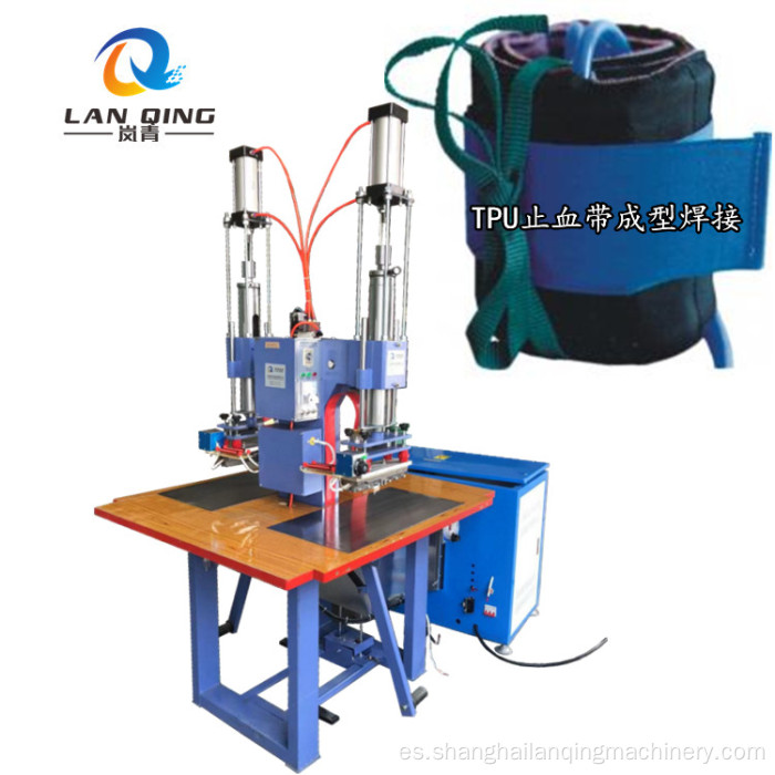 Máquina de sellado de pedal de ostomía de doble cabeza